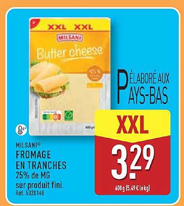 Milsani Fromage en tranches