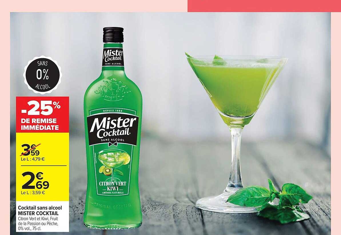 Mister Cocktail Citron Vert Kiwi