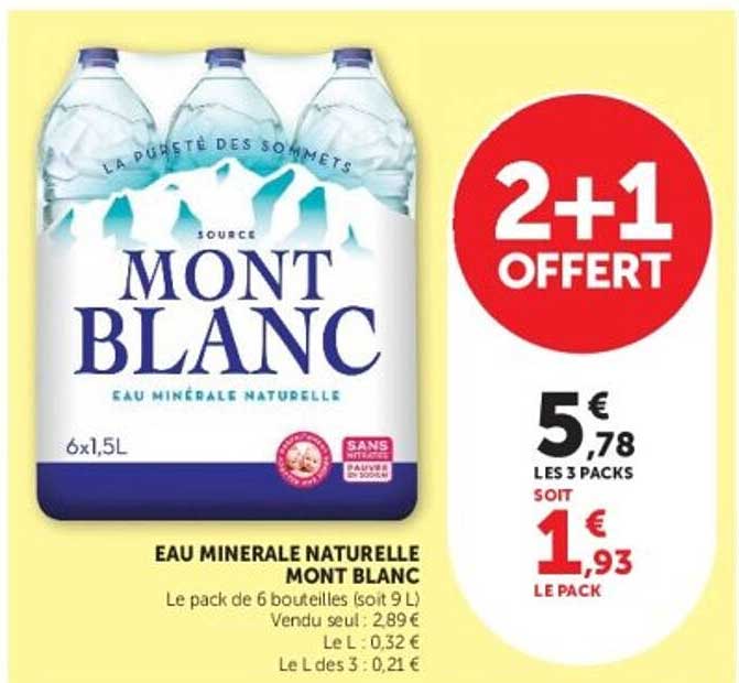 Mont Blanc Eau minérale naturelle