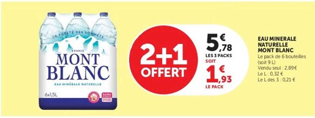 Mont Blanc Eau minérale naturelle