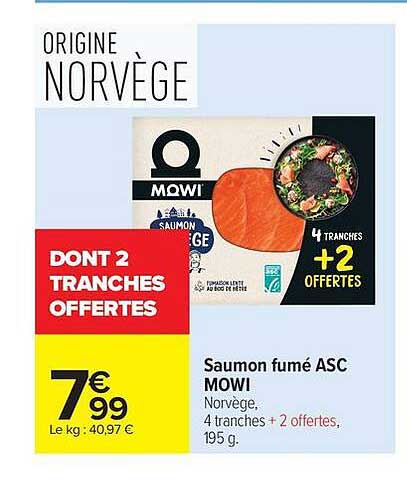 MOWI Saumon fumé ASC