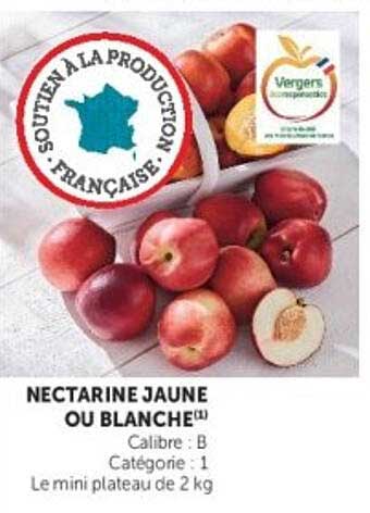 NECTARINE JAUNE OU BLANCHE