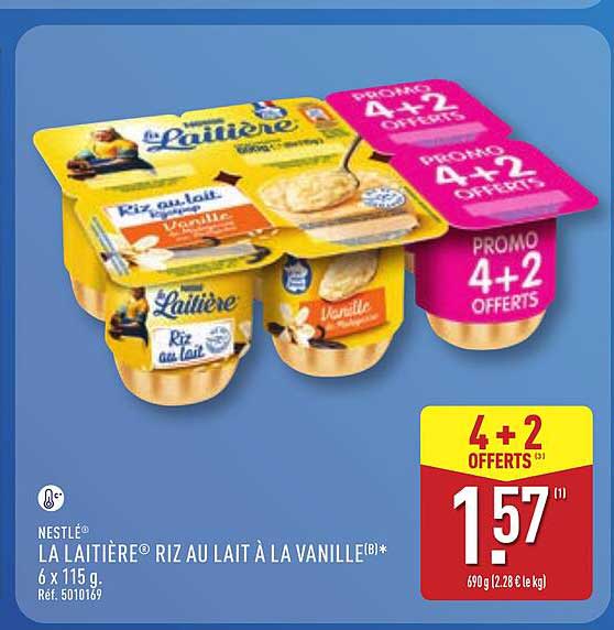 Nestlé La Laitière Riz au lait à la vanille