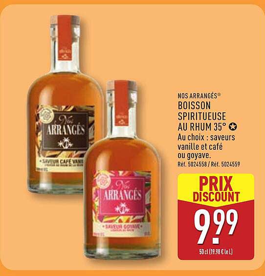 Nos Arrangés Boisson Spiritueuse au Rhum 35°