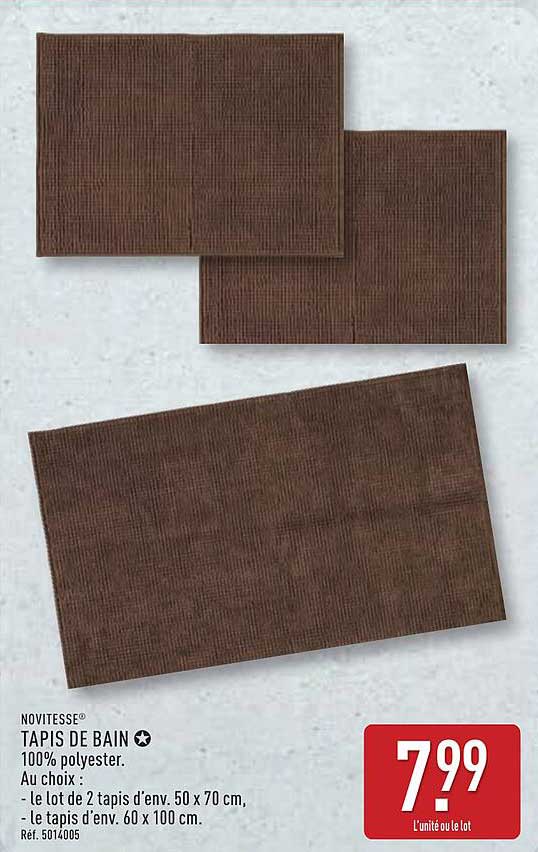 NOVITESSE Tapis de bain