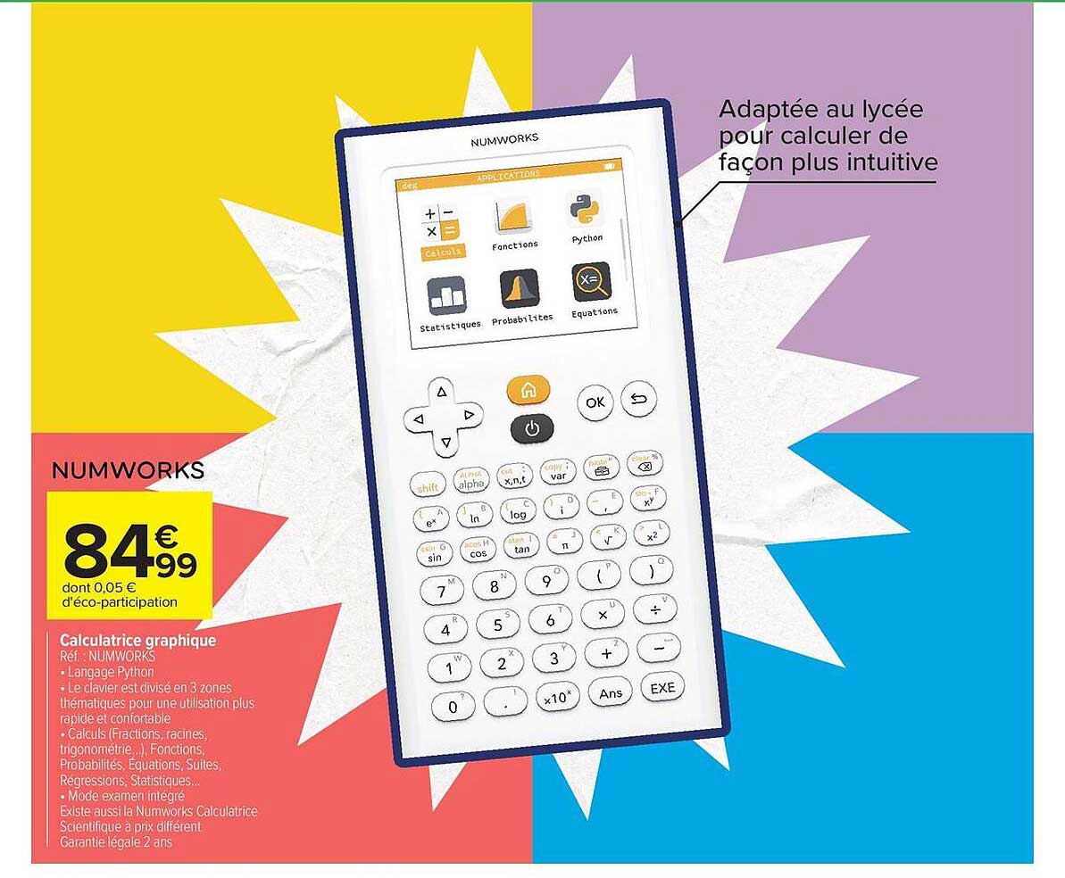 NUMWORKS Calculatrice graphique