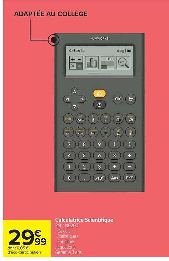NUMWORKS Calculatrice Scientifique