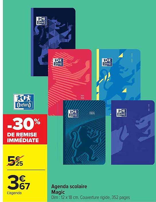 Oxford Agenda scolaire Magic