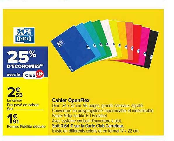 Oxford Cahier OpenFlex