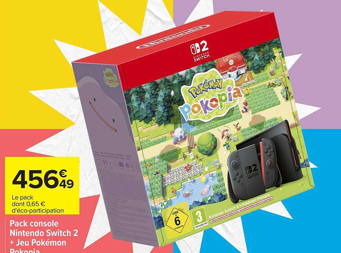 Pack console Nintendo Switch 2 + Jeu Pokémon Pokopia