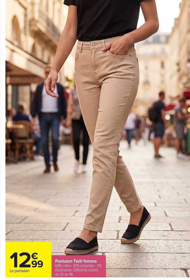 Pantalon Twill femme