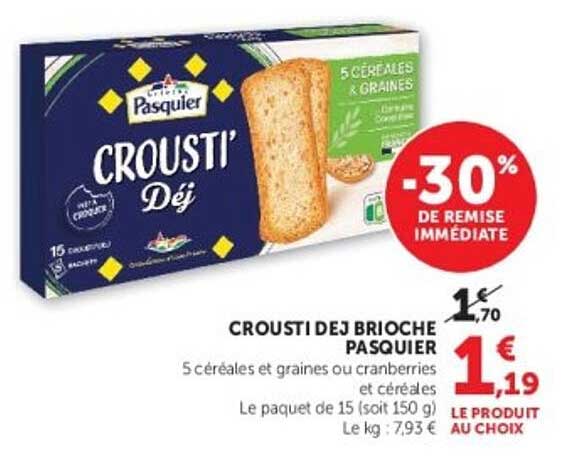 Pasquier Crousti’ Dej Brioche