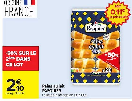 Pasquier Pains au lait