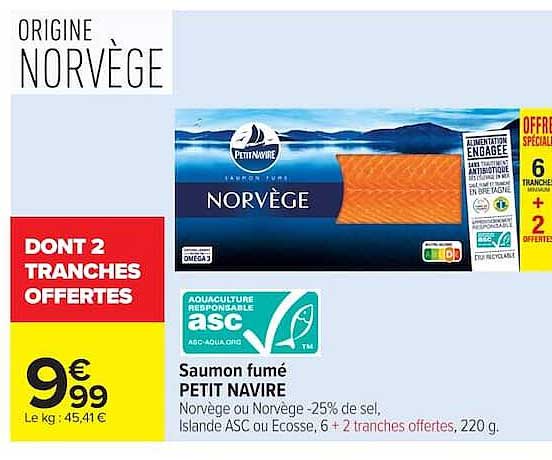 Petit Navire Saumon fumé