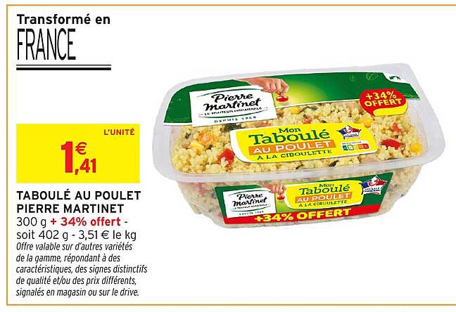 Pierre Martinet Taboulé au Poulet
