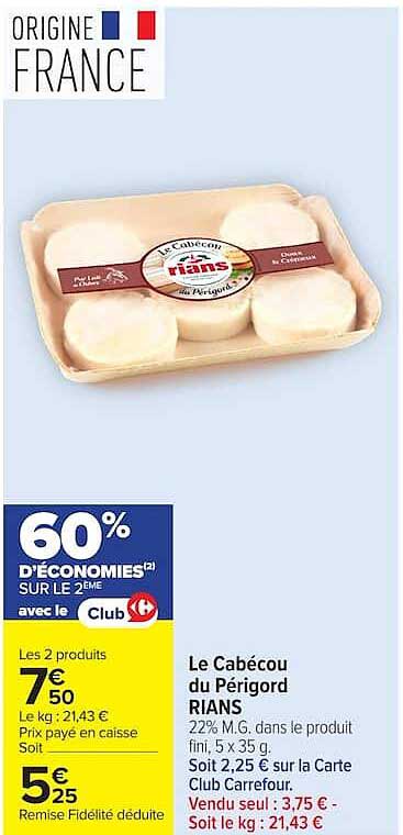 Rians Le Cabécou du Périgord
