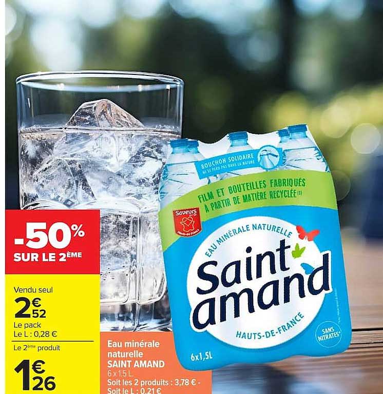 Saint Amand Eau minérale naturelle