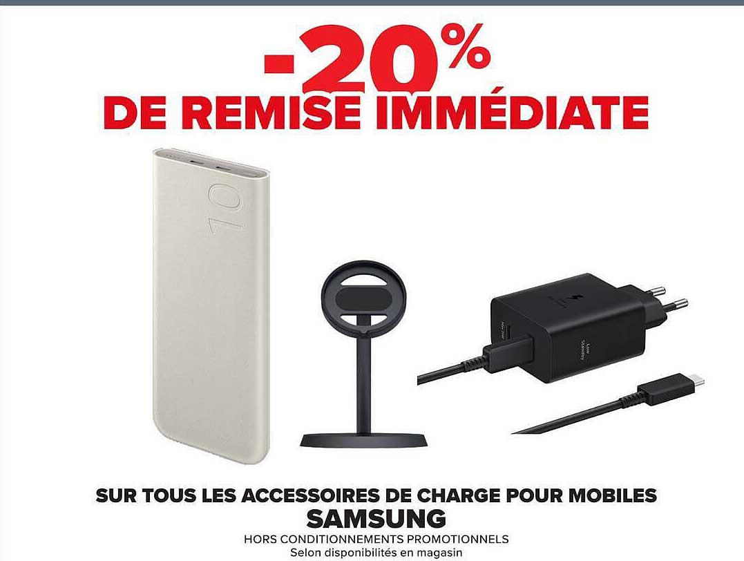 Samsung accessoires de charge pour mobiles