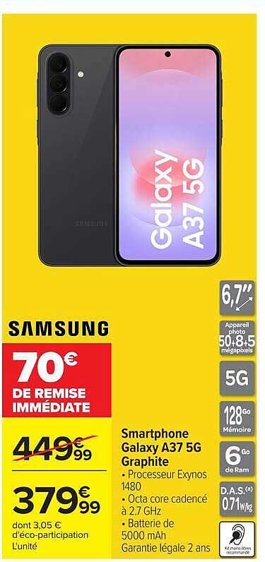 Samsung Galaxy A37 5G Graphite
