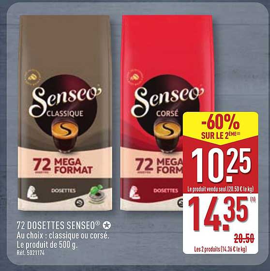 Senseo 72 dosettes