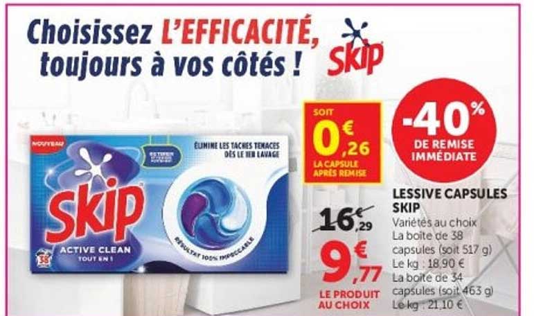 Skip Lessive capsules