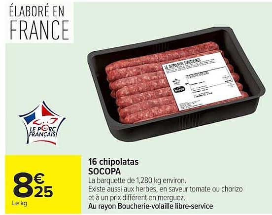 SOCOPA 16 chipolatas