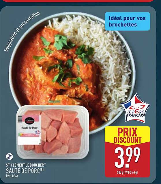 ST CLÉMENT LE BOUCHER SAUTÉ DE PORC