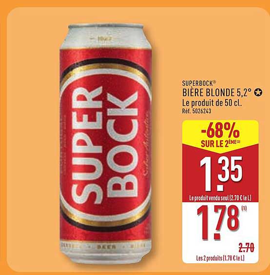 SUPERBOCK BIÈRE BLONDE 5,2°