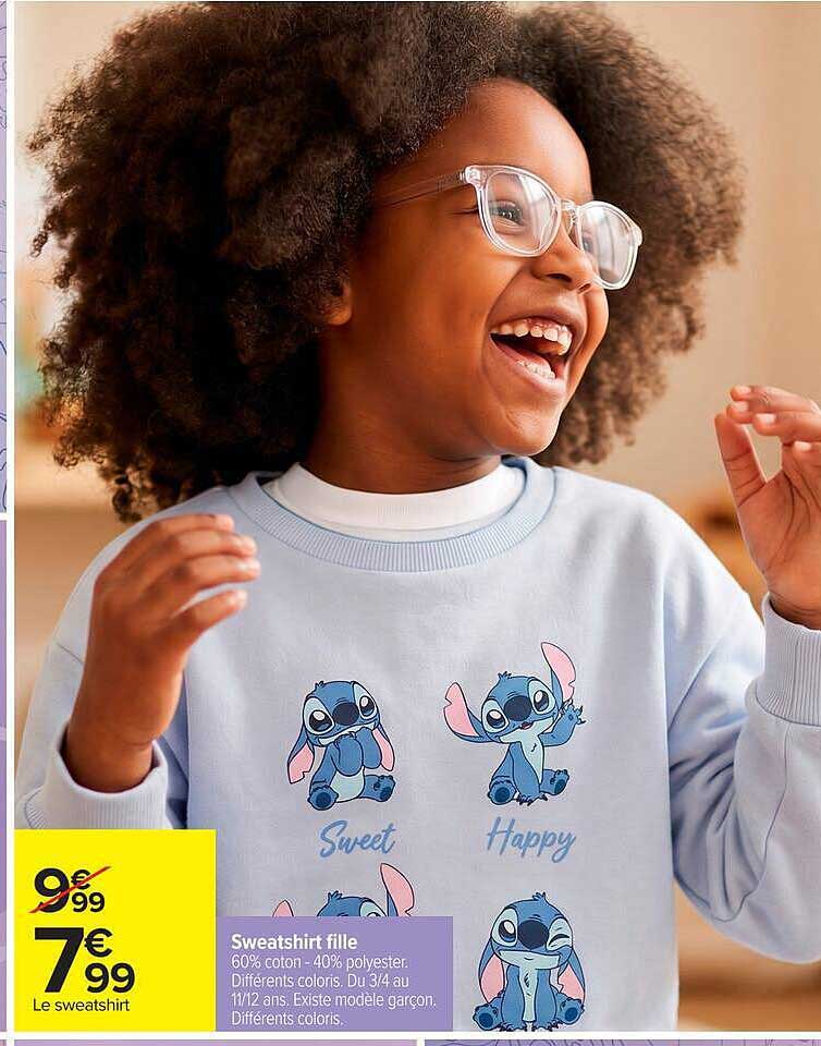 Sweatshirt fille