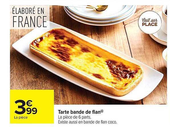 Tarte bande de flan