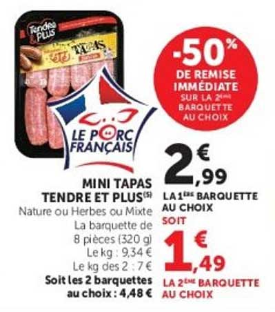 Tendres Plus Mini Tapas