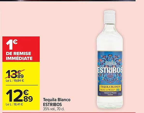 Tequila Blanco ESTRIBOS
