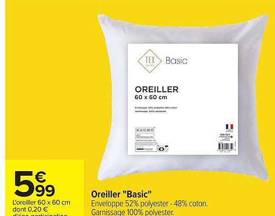 TEX Basic Oreiller Basic