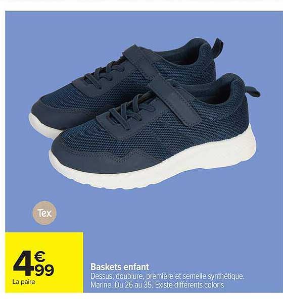Tex Baskets enfant