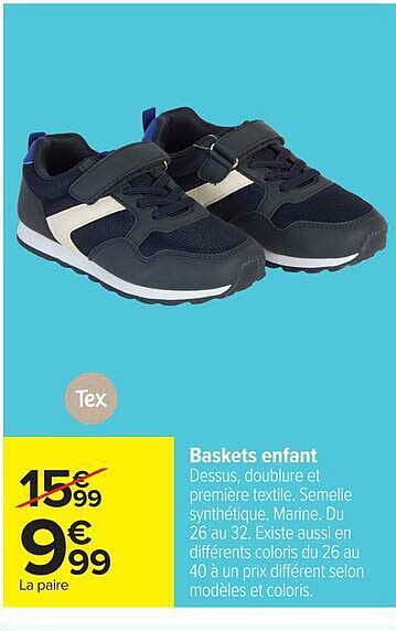Tex Baskets enfant