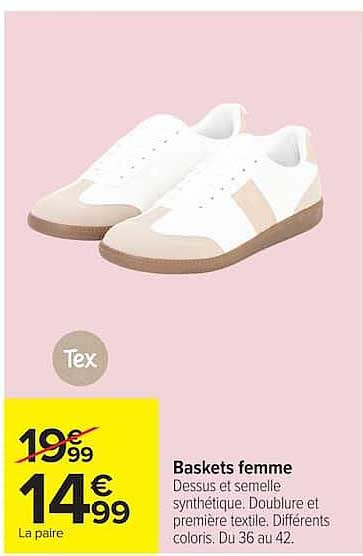Tex Baskets femme
