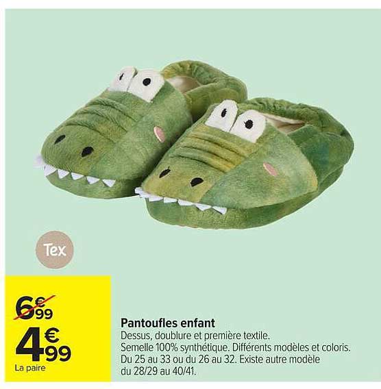 Tex Pantoufles enfant