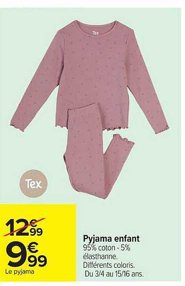 Tex Pyjama enfant