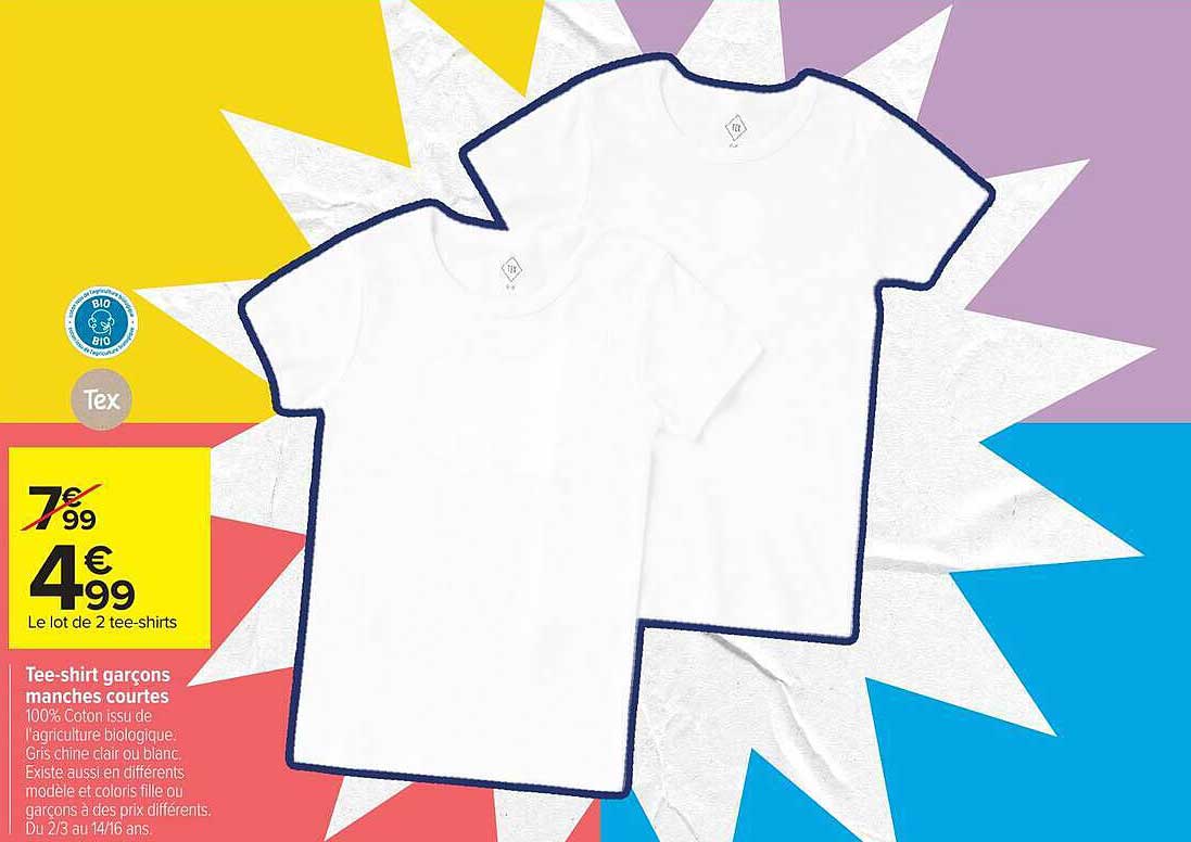 Tex Tee-shirt garçons manches courtes