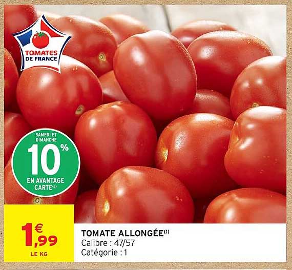 TOMATE ALLONGÉE