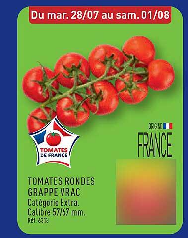 TOMATES RONDES GRAPPE VRAC