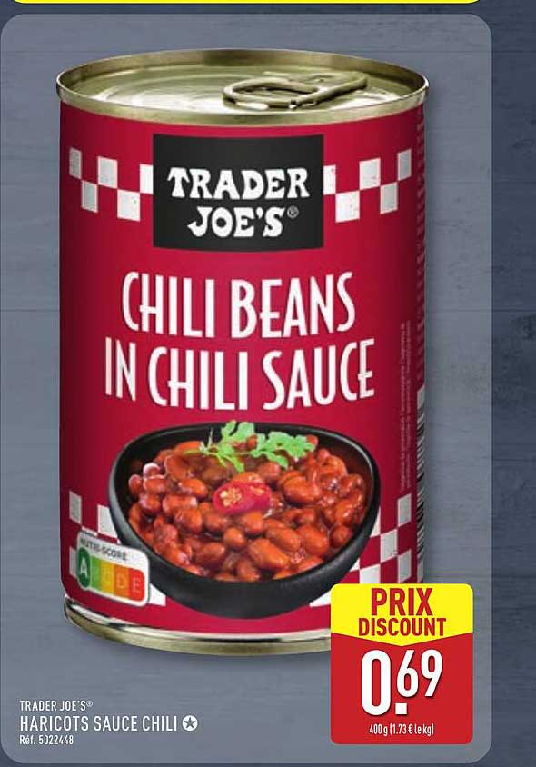TRADER JOE'S HARICOTS SAUCE CHILI