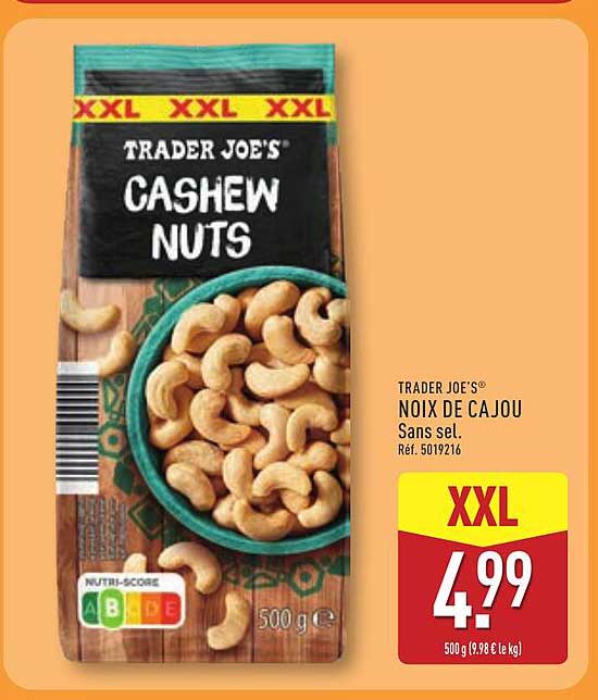 TRADER JOE'S NOIX DE CAJOU