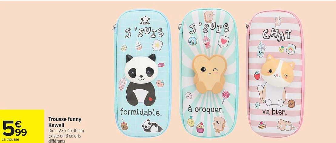 Trousse funny Kawaii