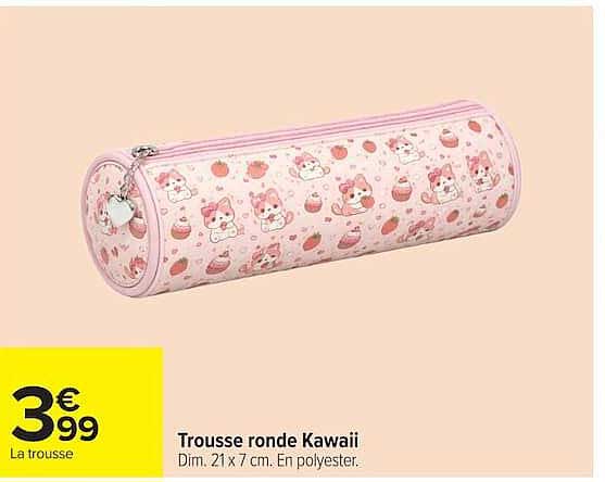 Trousse ronde Kawaii