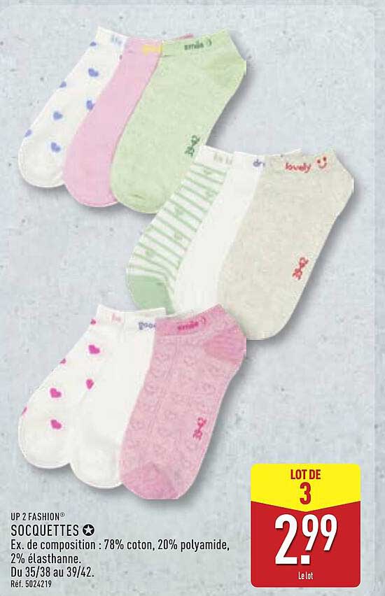 UP 2 FASHION SOQUETTES