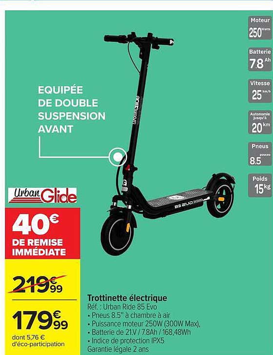 Urban Glide Trotinette électrique