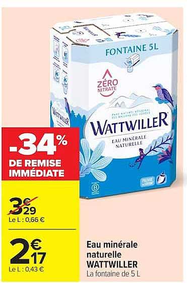 WATTWILLER Eau minérale naturelle