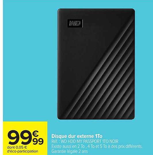 WD HDD MY PASSPORT IT0 NOIR