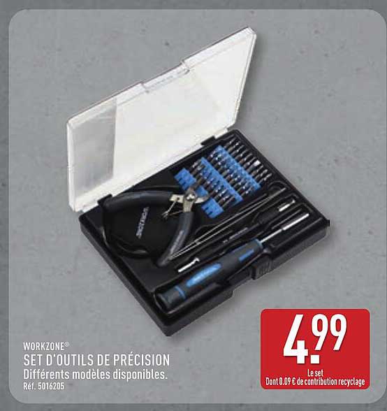 WORKZONE SET D'OUTILS DE PRÉCISION